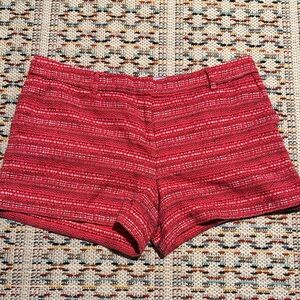 Artisan Ny Red Striped High Waist Shorts